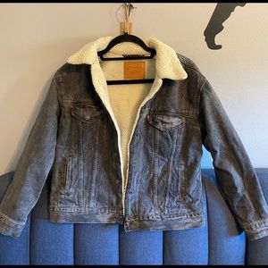 Grey Sherpa Jacket Great Condition